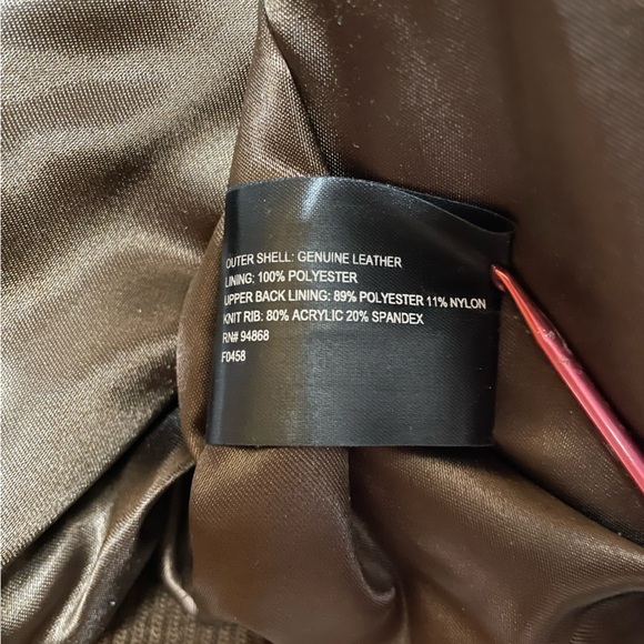 Johnston & Murphy Bomber Jacket Brown Leather Collared Size M NWT $498 MSRP - Picture 6 of 16